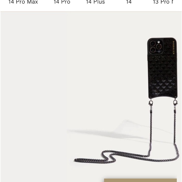 Bandolier SHEILA Pyramid Embossed Crossbody Bandolier in Black pewter 12Max pro - Picture 3 of 12